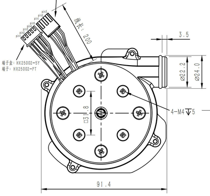 OWB9250CブラシレスDCの遠心送風機産業CPAPの送風機ファン3.1&quot; 8Kpa 24V