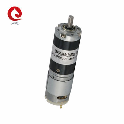 12V 28mmの高いトルクのプラネタリ・ギアDCモーターJQM-28RP385家Applicanceの通信保全監査